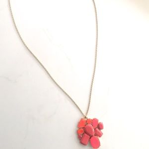 Kate Spade hot pink pendant necklace